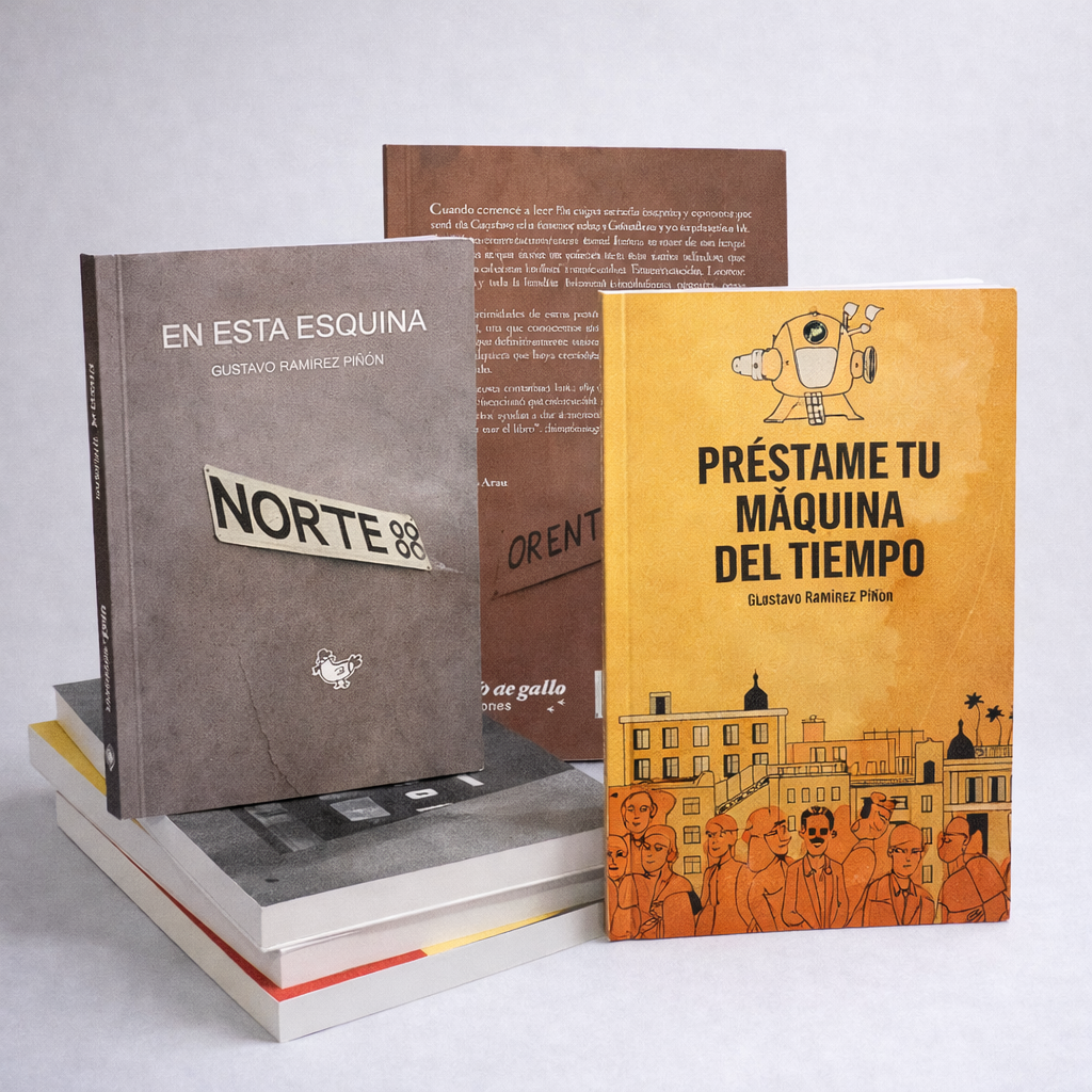 Combo libros:  En esta esquina + Préstame tu máquina del tiempo